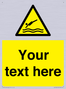 Custom Warning diving area